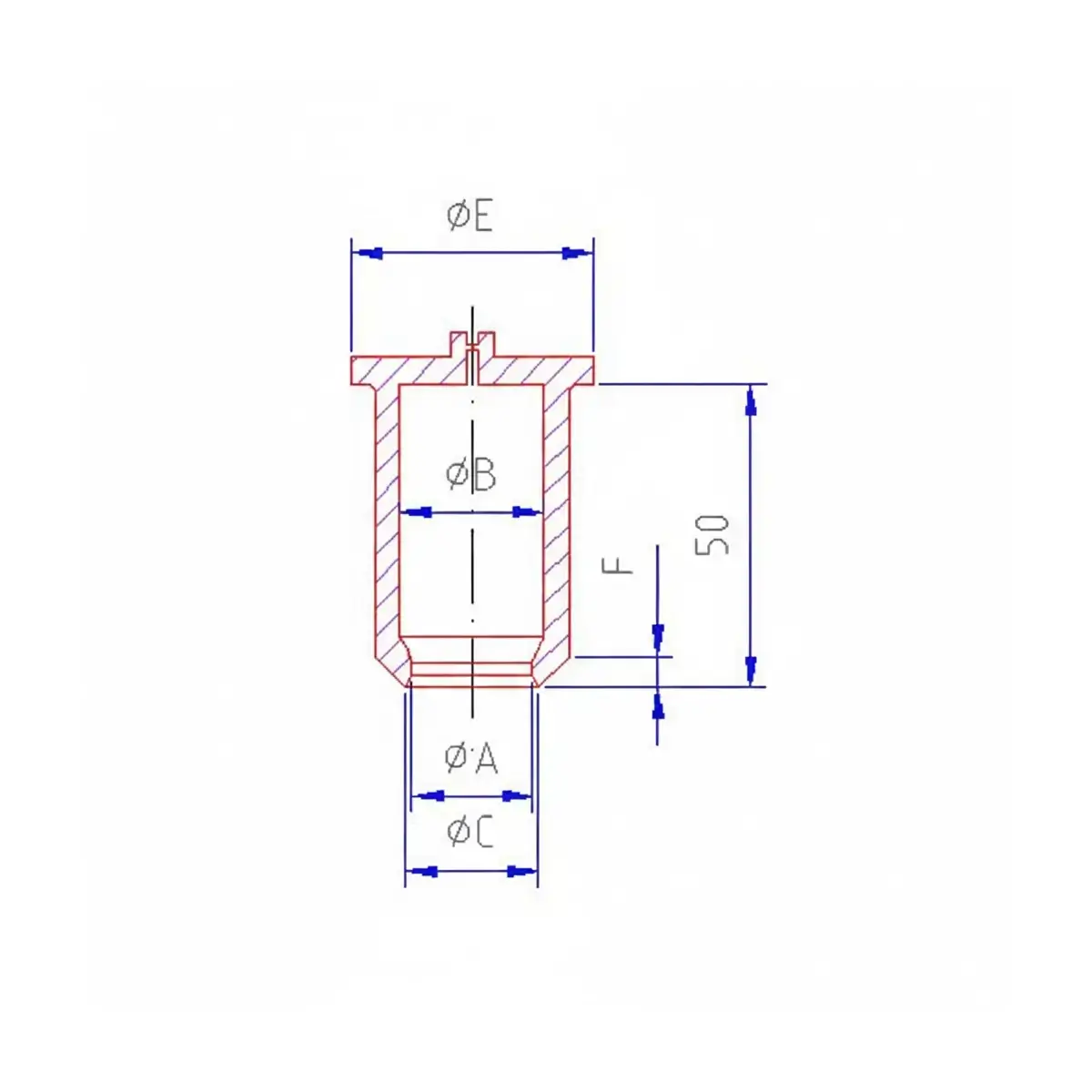 SKIL 315 °C Schutzkappen mit Innenlippe, konisch (Länge 50 mm) – Bild 2
