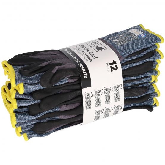 Nitril Handschuhe, "Maxim cool", grau / schwarz – Bild 3