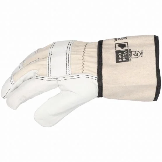 Rindvoll Leder Arbeitshandschuhe, "Watt", natur – Bild 2