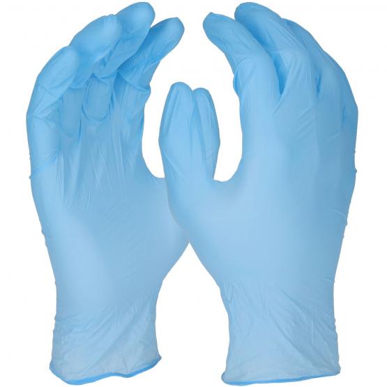 Nitril Einweghandschuhe, 24 cm, blau, 100 St. – Bild 3