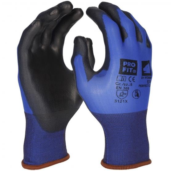 PU Handschuh "Perfect Lite", blau/schwarz, Touch-screen – Bild 2