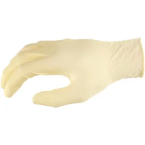 Latex Einweghandschuhe, puderfrei, 24 cm, natur, 100 St.