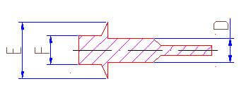Zylindrischer Stopfen mit Kragen & Anfasser 315°C – Bild 2