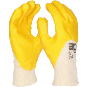 FITZNER Nitril Handschuhe Mega, gelb, 3/4 getaucht - FITZNER - Arbeitsschutz & Zubehör